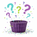 Empty basket with question marks